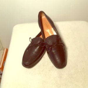 Men’s Italian Shoes, Bow Front Slip-ons Sz 11 “LN”
